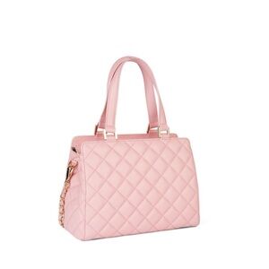 NWT❣️Saks Fifth Avenue Made in Italy Quilted Leather Satchel